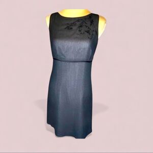 Ann Taylor Women's Black and Pink Dress